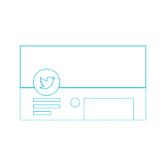 Digital Twitter Header Cad Style Svg Vector, Free Vectors File